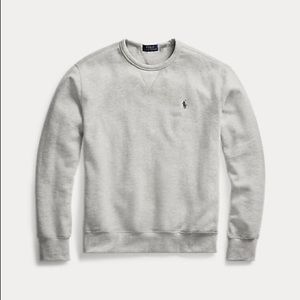 Polo by Ralph Lauren fleece mens grey long sleeve sweatshirt, size XL, NWT